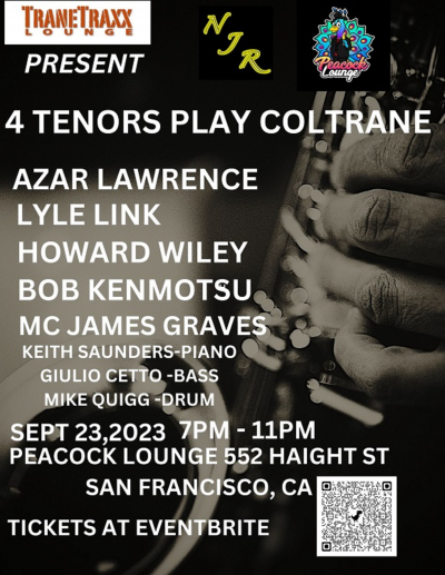 4 Tenors Play Coltrane at Peacock Lounge