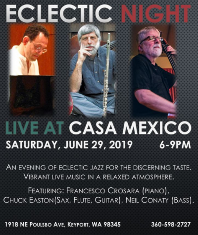 Francesco Crosara Trio:  Eclectic Night at Casa Mexico