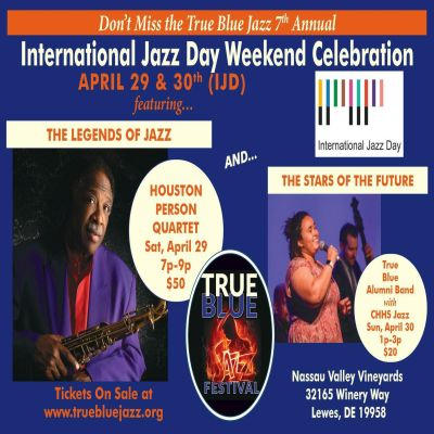 International Jazz Day Weekend Jazz Concerts - The Legends Of Jazz And The Stars Of Tomorrow On Sat, 29 Apr 2023 at Nassau Valley Vineyards-Winery