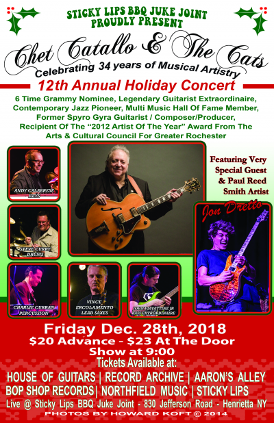 Chet Catallo & The Cats W/jon Dretto at Sticky Lips Bbq Juke Joint