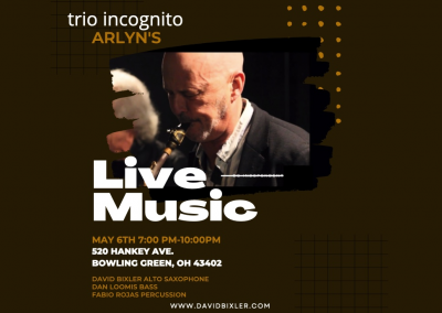 David Bixler Trio Incognito at Arlyn's Good Beer