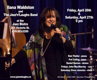 Ilana Waldston & The Jazz 'n' Laughs Band at Jazz Bistro - event poster Ilana Waldston & The Jazz 'n' Laughs Band at Jazz Bistro