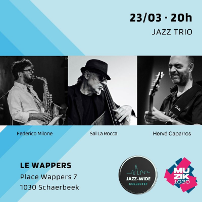 Rv Caparros Trio Jazz Pop at Le Wappers