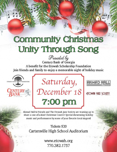 Community Christmas Unity Thru Song at Cartersville High School