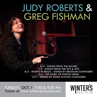 Judy Roberts & Greg Fishman at Winter's Jazz Club