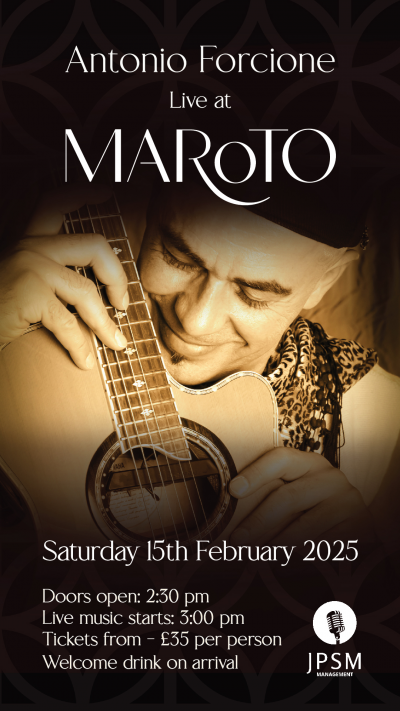 Antonio Forcione Live At Maroto at Maroto Lounge - event poster Antonio Forcione Live At Maroto at Maroto Lounge