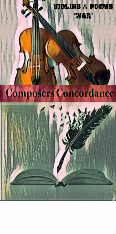 Composers Concordance Presents  Violins & Poems 'war' at The Delancey