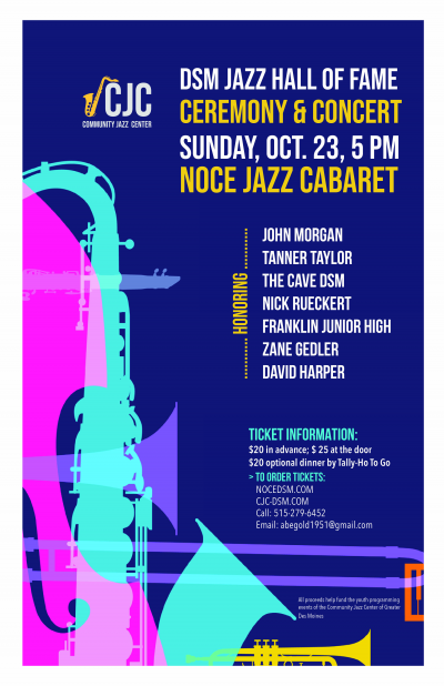 Des Moines Jazz Hall Of Fame Reception And Concert at Noce
