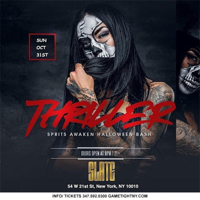 Slate Nyc Halloween Party 2021 at Slate - event poster Slate Nyc Halloween Party 2021 at Slate