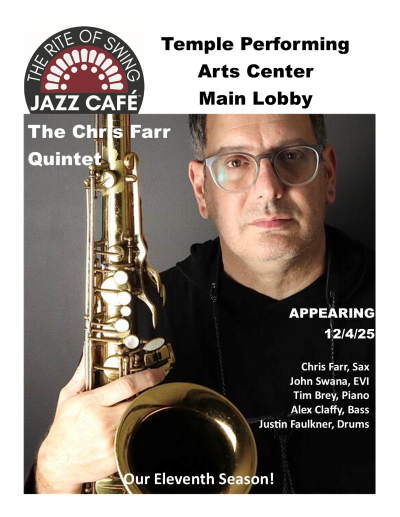 Chris Farr Quintet at Temple Performing Arts Center