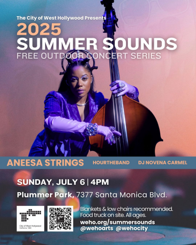 Aneesa Strings, Hourtheband, And DJ Novena Carmel at Summer Sounds Series at Plummer Park