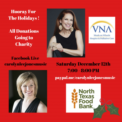 Carolyn Lee Jones Hooray For The Holidays- Singing For Our Charities - event poster Carolyn Lee Jones Hooray For The Holidays- Singing For Our Charities