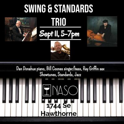 Swing & Standards Trio Naso Wine Bar at Naso Wine Bar