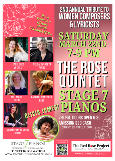 Jean Lenke's Rose Project Celebrates Women! at Stage 7 Pianos