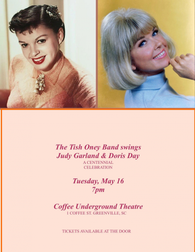 Tish Oney Band Swings Judy Garland And Doris Day: Centennial Celebration at Coffee Underground Theatre