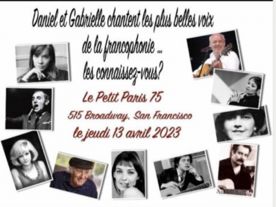 Daniel et Gabrielle chantent les plus belle Voix de la francophonie at Paris 75