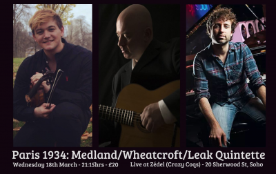 Medland/wheatcroft/leak Quintet at Live At Zédel