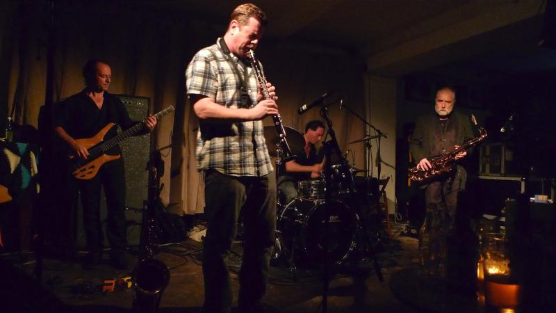 Peter Brotzmann's Full Blast Trio + Ken Vandermarkat Cafe Oto, LondonCopyright © Andy Newcombe