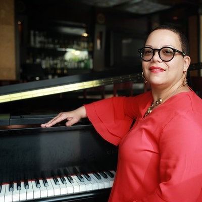 Carmen Stokes - solo jazz piano - welcomes the holidays! at Suzette's Creperie