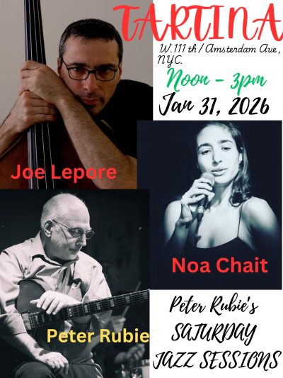 Peter Rubie's Tartina Saturday Jazz Brunch Sessions at Tartina Restaurant