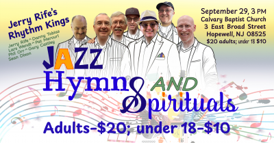 Jazz Hymns & Spirituals: Jerry Rife's Rhythm Kings at Calvary Baptist Church