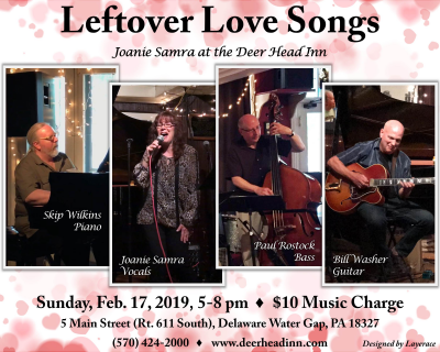 Joanie Samra ~ Leftover Love Songs at Deer Head Inn - event poster Joanie Samra ~ Leftover Love Songs at Deer Head Inn