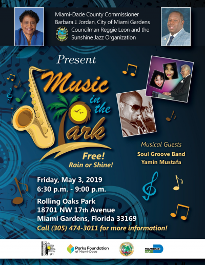 Music In The Park at Rolling Oaks Park - event poster Music In The Park at Rolling Oaks Park