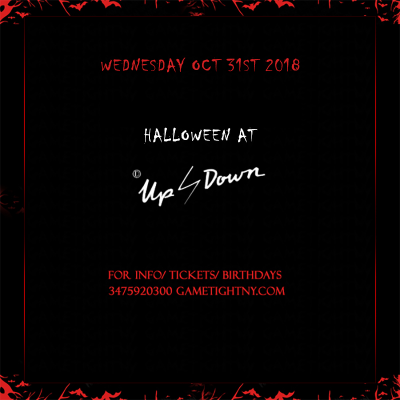 Halloween Night At Up & Down 2018 at Up&down - event poster Halloween Night At Up & Down 2018 at Up&down
