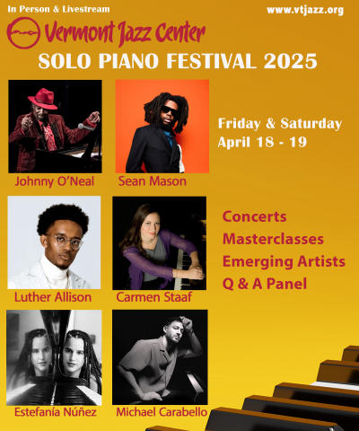 2025 Solo Piano Festival at Vermont Jazz Center