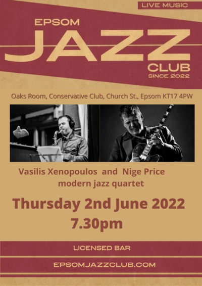 Epsom Jazz Club at Epsom Conservative Club