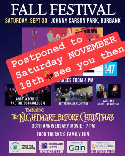 POSTPONED DUE TO WEATHER at Johnny Carson Park
