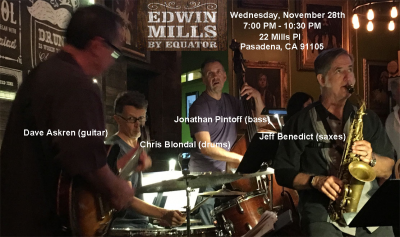 Dave Askren / Jeff Benedict Quartet at Edwin Mills By Equator