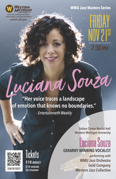 Luciana Souza at Dalton Center Recital Hall