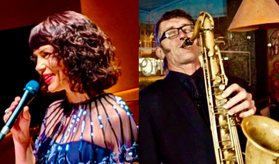 Jackie Bornstein + Tony Hicks With JMQ Jazz Ensemble at The Golden Gate Hotel - event poster Jackie Bornstein + Tony Hicks With JMQ Jazz Ensemble at The Golden Gate Hotel