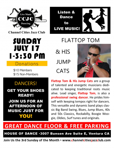 Channel Cities Jazz Club at House Of Dance - event poster Channel Cities Jazz Club at House Of Dance