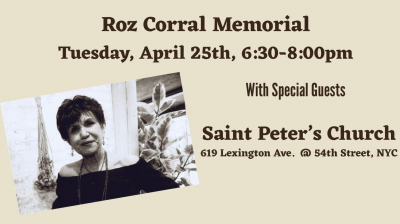 Roz Corral Celebration Of Life at Saint Peter's Church