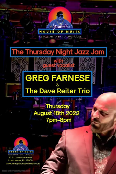 Greg Farnese With The Dave Reiter Trio at Jamey's House Of Music