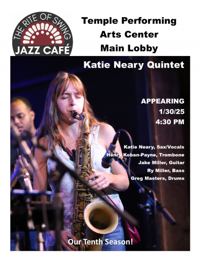The Katie Neary Quintet at Temple Performing Arts Center