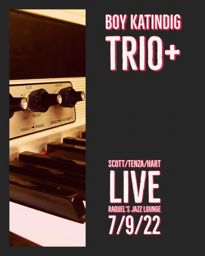 Boy Katindig Trio + at Raquel's Jazz Lounge