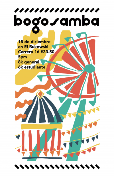 Jazz Mirror Bogosamba at El Bukowski - event poster Jazz Mirror Bogosamba at El Bukowski