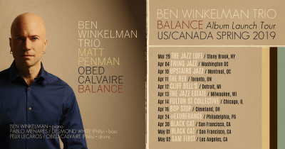 Ben Winkelman Trio at Upstairs Jazz Bar & Grill - event poster Ben Winkelman Trio at Upstairs Jazz Bar & Grill
