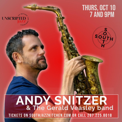Andy Snitzer And The Gerald Veasley at South Jazz Club - event poster Andy Snitzer And The Gerald Veasley at South Jazz Club