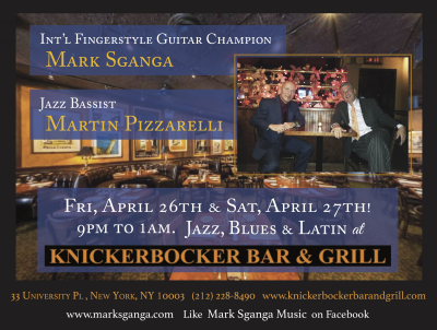 Sganga/pizzarelli: Jazz, Blues & Brazilian! at Knickerbocker Bar & Grill