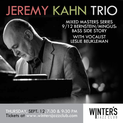 Jeremy Kahn Trio at Winter's Jazz Club - event poster Jeremy Kahn Trio at Winter's Jazz Club