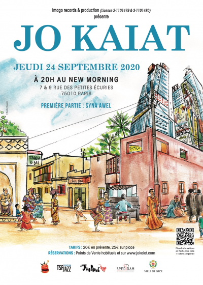 Jo Kaiat Trio at New Morning - event poster Jo Kaiat Trio at New Morning