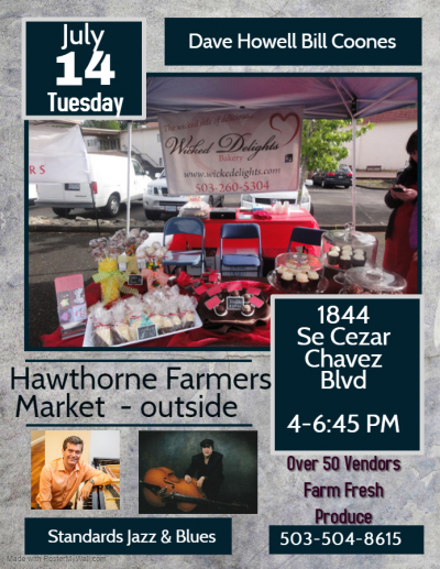 Dave Howell Bill Coones Hawthorne Market  at Hawthorne Farmers Market