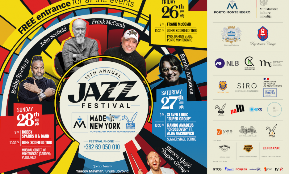 The Spirit Of New York Meets The Adriatic: 11th Annual Made In New York Jazz Festival Celebrates Landmark Edition In Montenegro