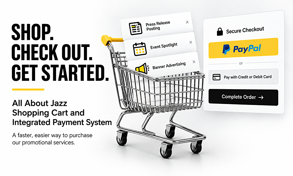 All About Jazz Launches New Shopping Cart and Integrated Payment System