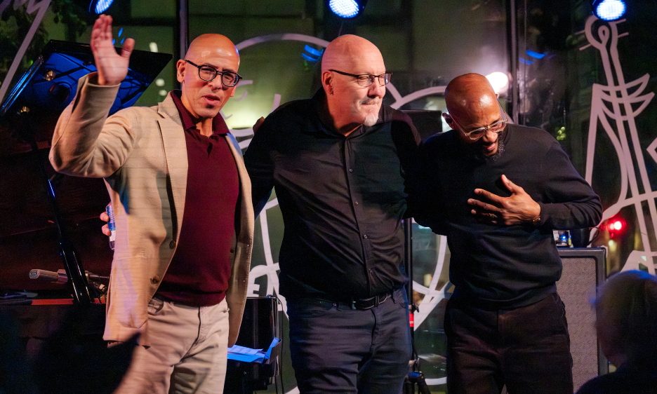 Three Visitors At Joe Henderson Lab