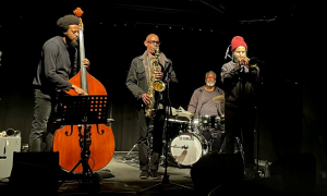 Jazz article: Luke Stewart Silt Trio plus Aquiles Navarro al Carambolage di Bolzano